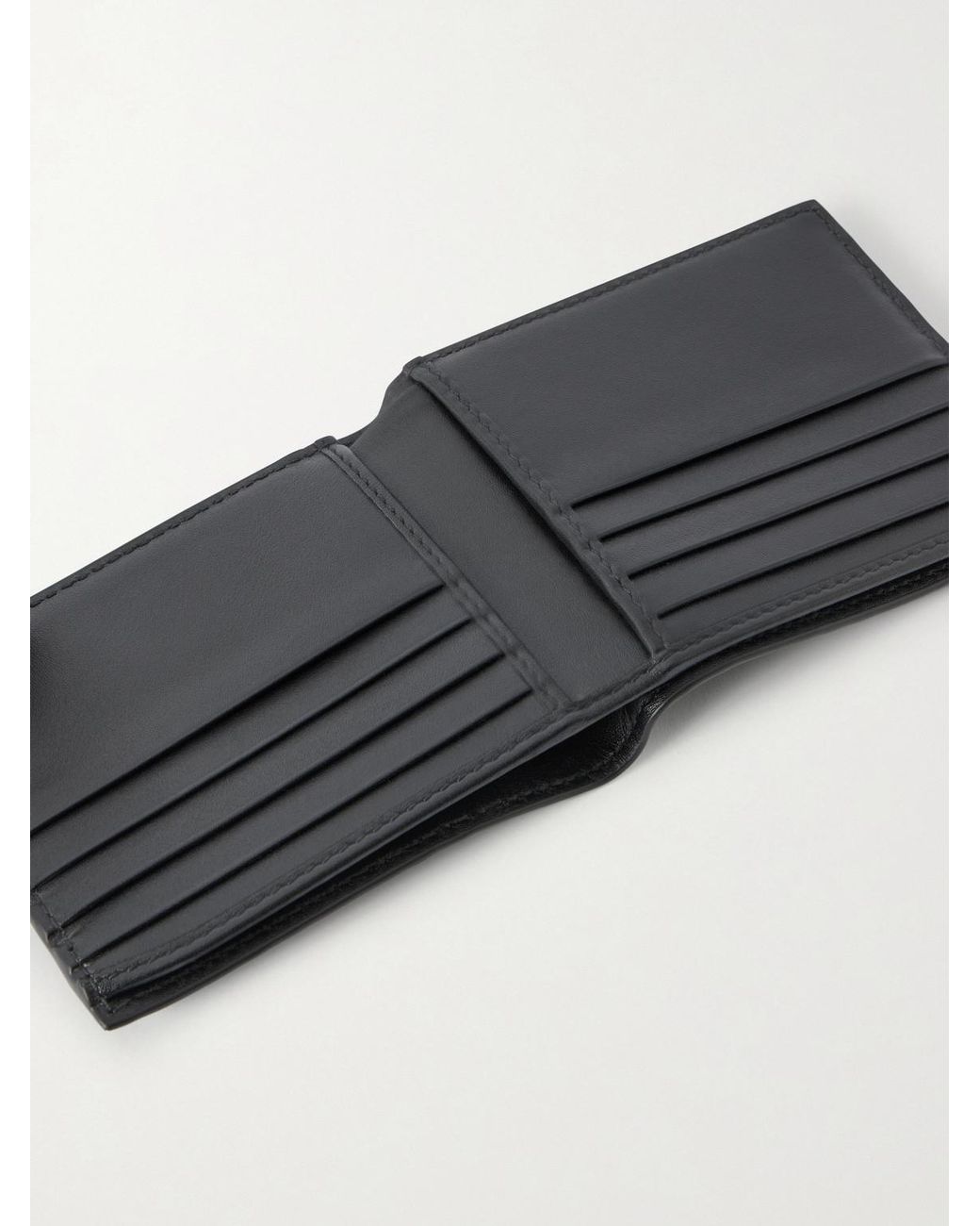 Gucci Black Arabella Logo-Debossed Leather Billford Wallet for men