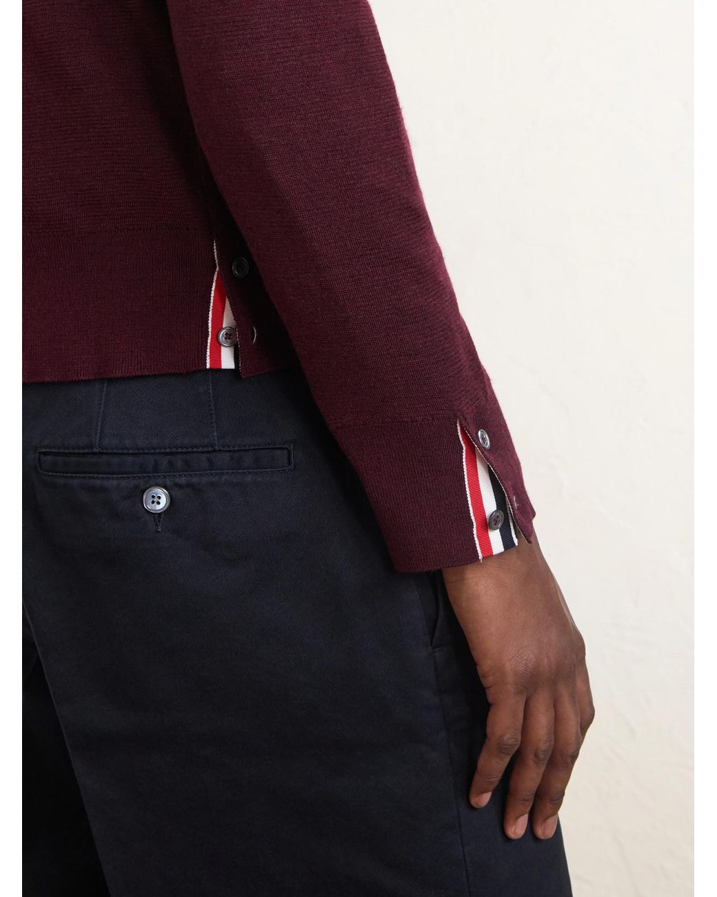 Thom Browne Red Milano Stitch Wool for men