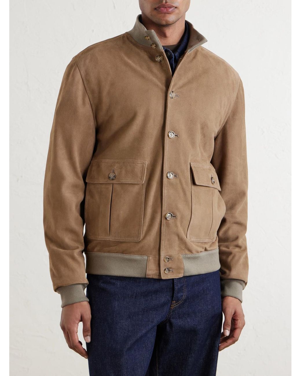 Valstar Brown Ino Suede Jacket for men