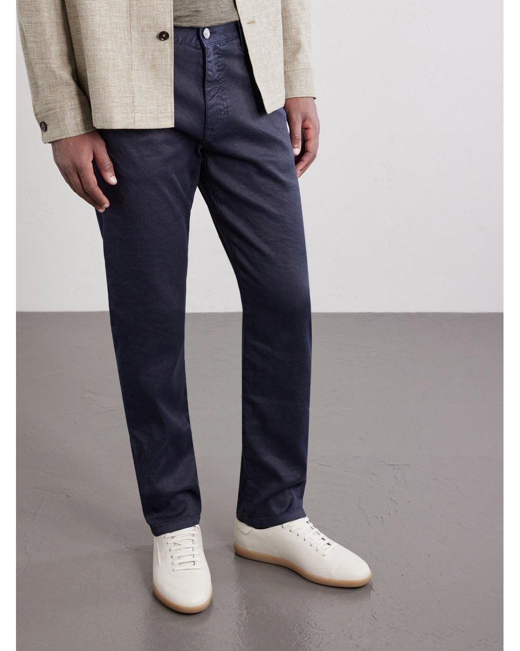 Zegna White 232 Full-grain Leather Sneakers for men