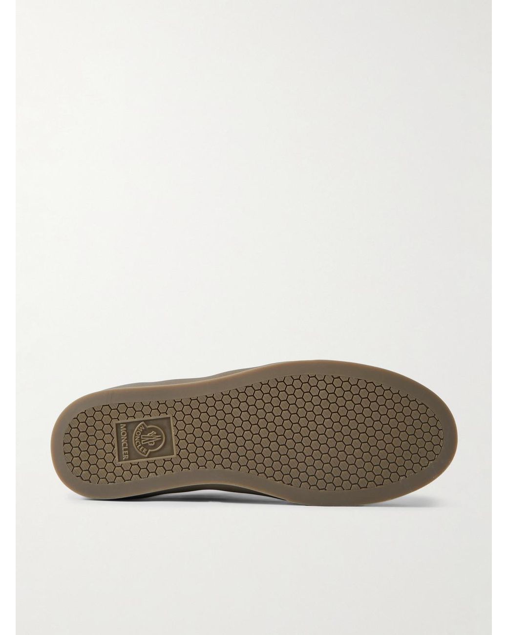 Moncler Brown Monaco Suede Sneakers for men