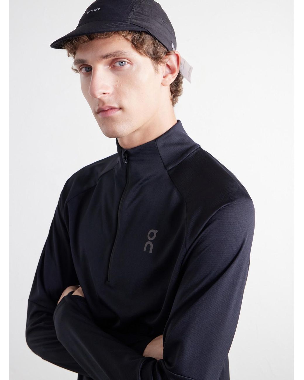 Satisfy Blue Trail Logo-Print Rippy And Peaceshell Cap for men