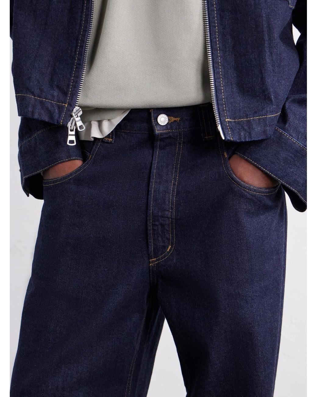 Agolde Blue Grover Wide-Leg Jeans for men