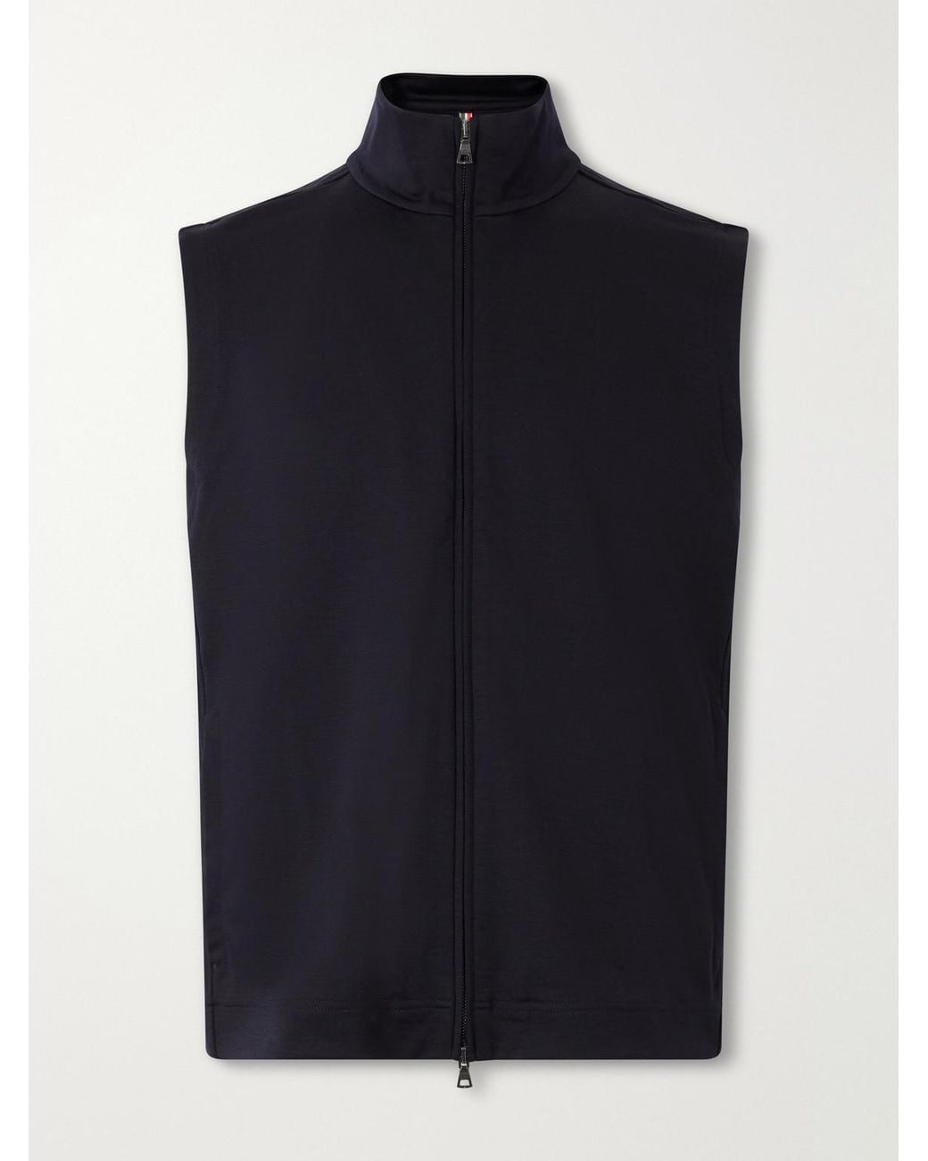 Orlebar Brown Blue Dorien Stretch-Jersey Gilet for men