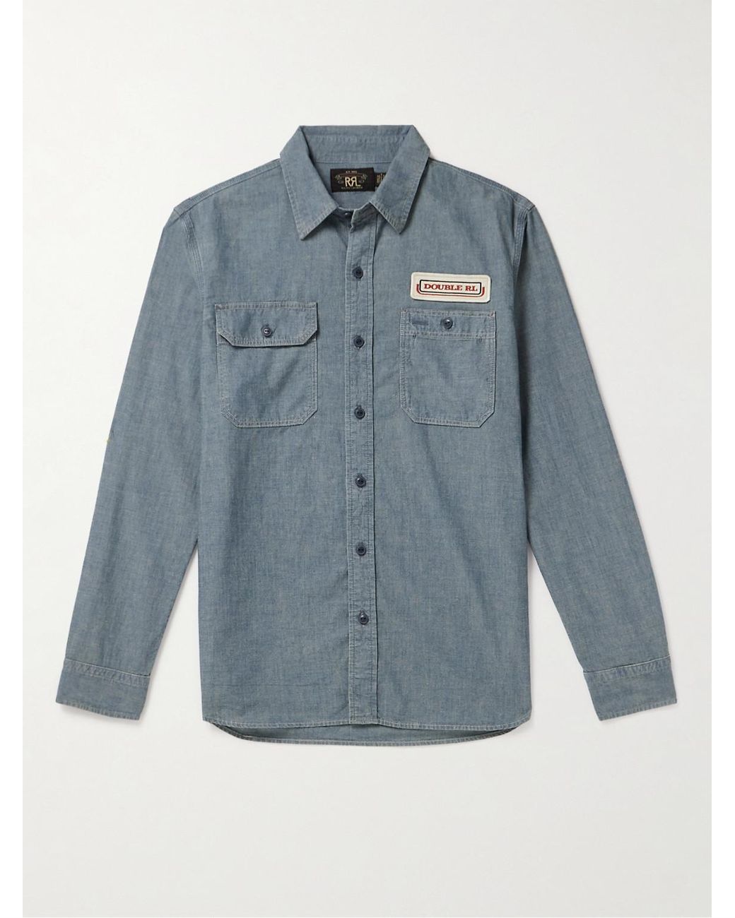 Embroidered Chambray Workshirt