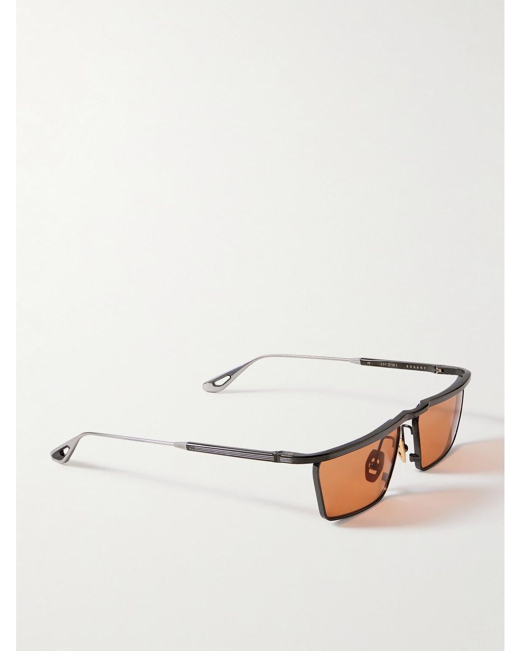 Jacques Marie Mage Black Bogart D-Frame Metal Sunglasses for men