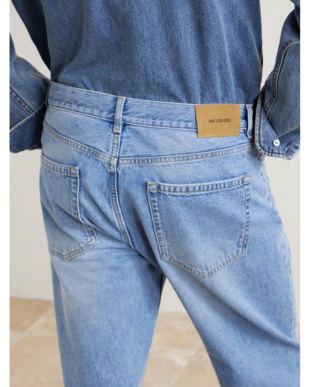 Aimé Leon Dore Blue Ald Straight-Leg Jeans for men