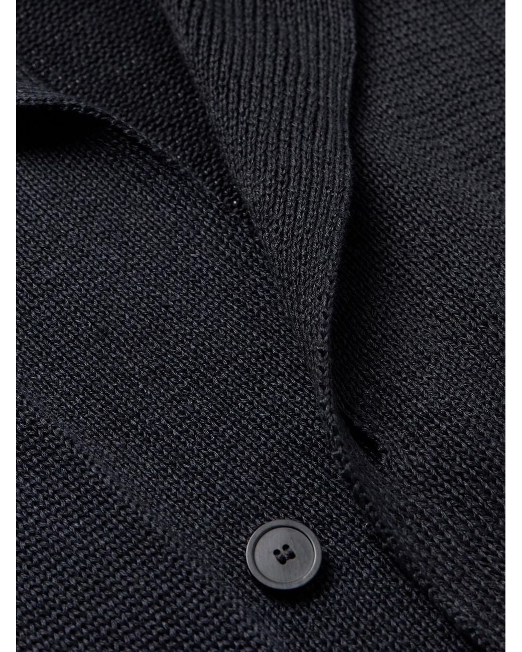 Inis Meáin Blue Linen Cardigan for men