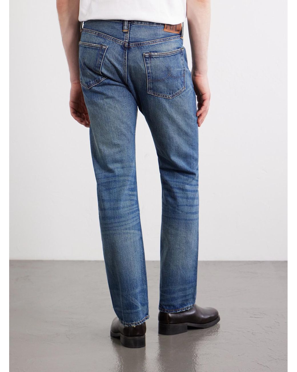 RRL Blue Straight-leg Jeans for men
