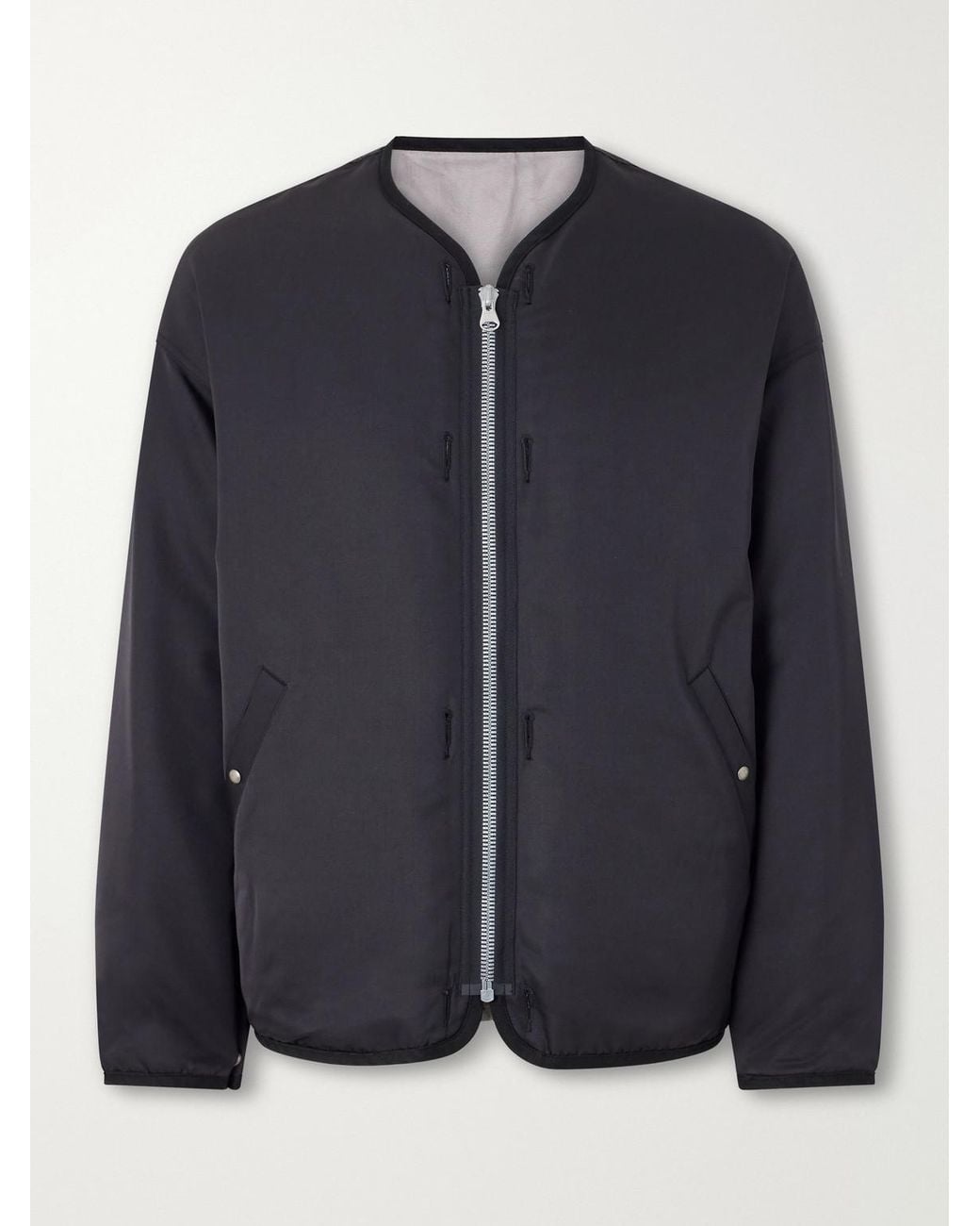 Visvim Blue Wool And Silk-Blend Twill Down Liner Jacket for men