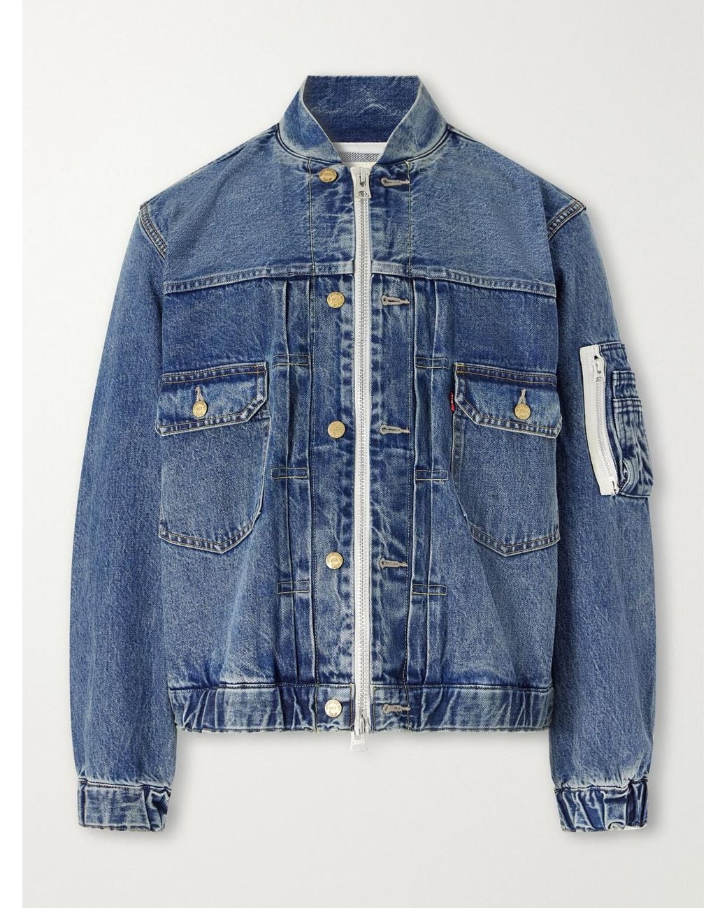 Sacai Blue Levi's Denim Jacket for men