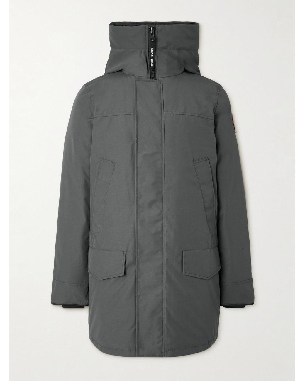 Canada Goose Gray Langford Cordura®-trimmed Arctic Tech® Hooded Down Parka for men