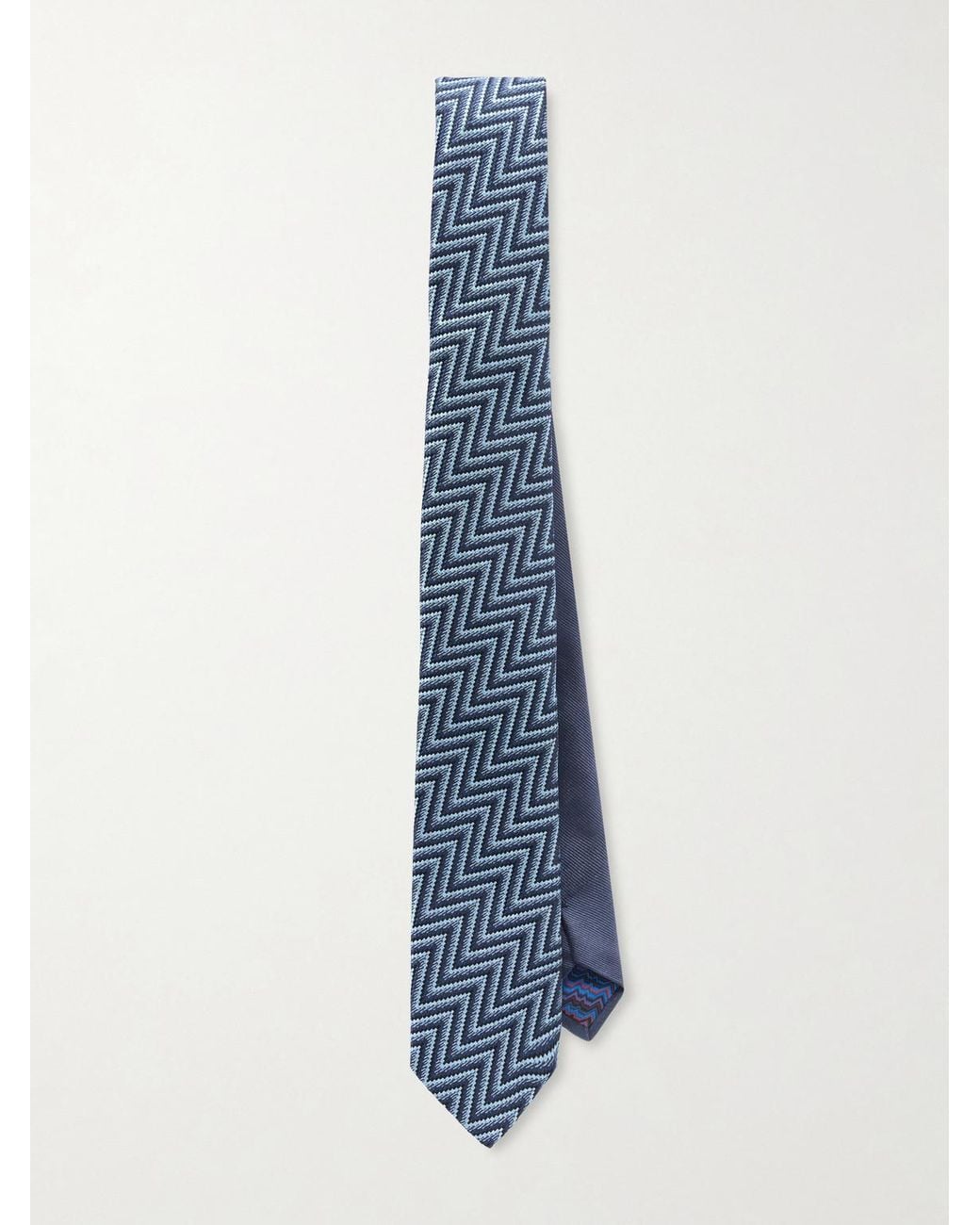 Missoni Blue 7Cm Silk-Jacquard Tie for men