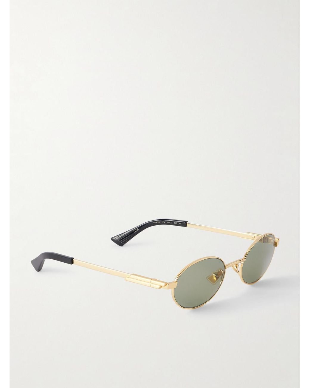 Bottega Veneta Natural Stretch Panthos Oval-Frame-Tone Sunglasses for men