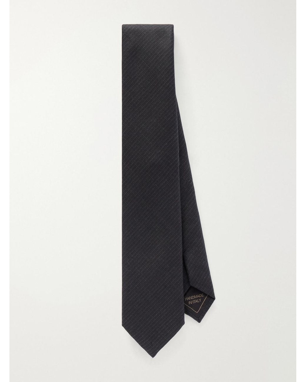Brioni White 7Cm Wool Tie for men
