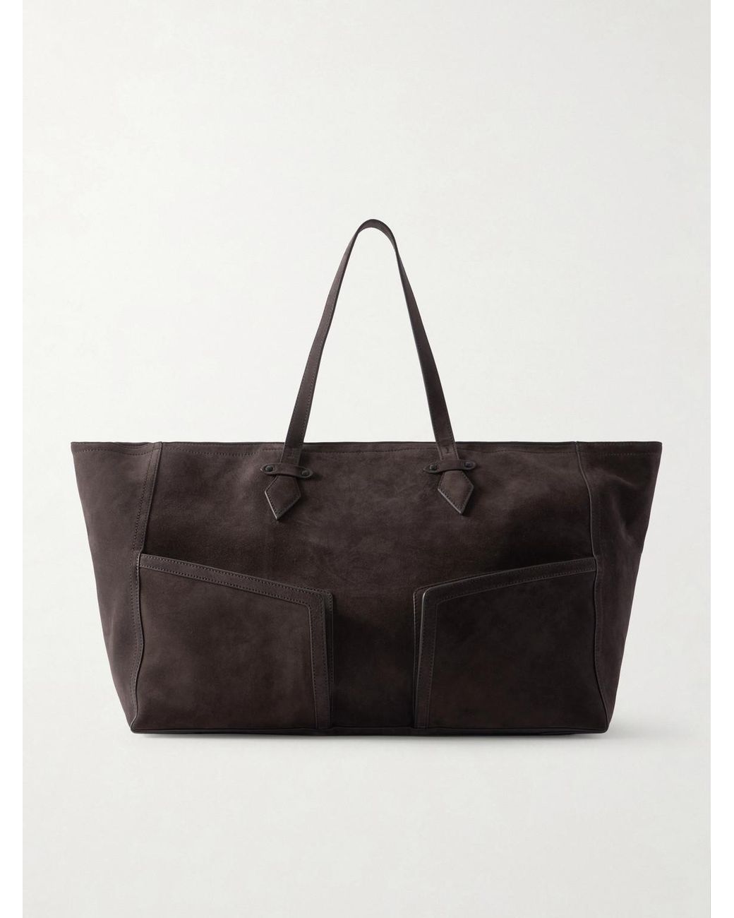 Metier Black Sergeant Suede Tote Bag for men