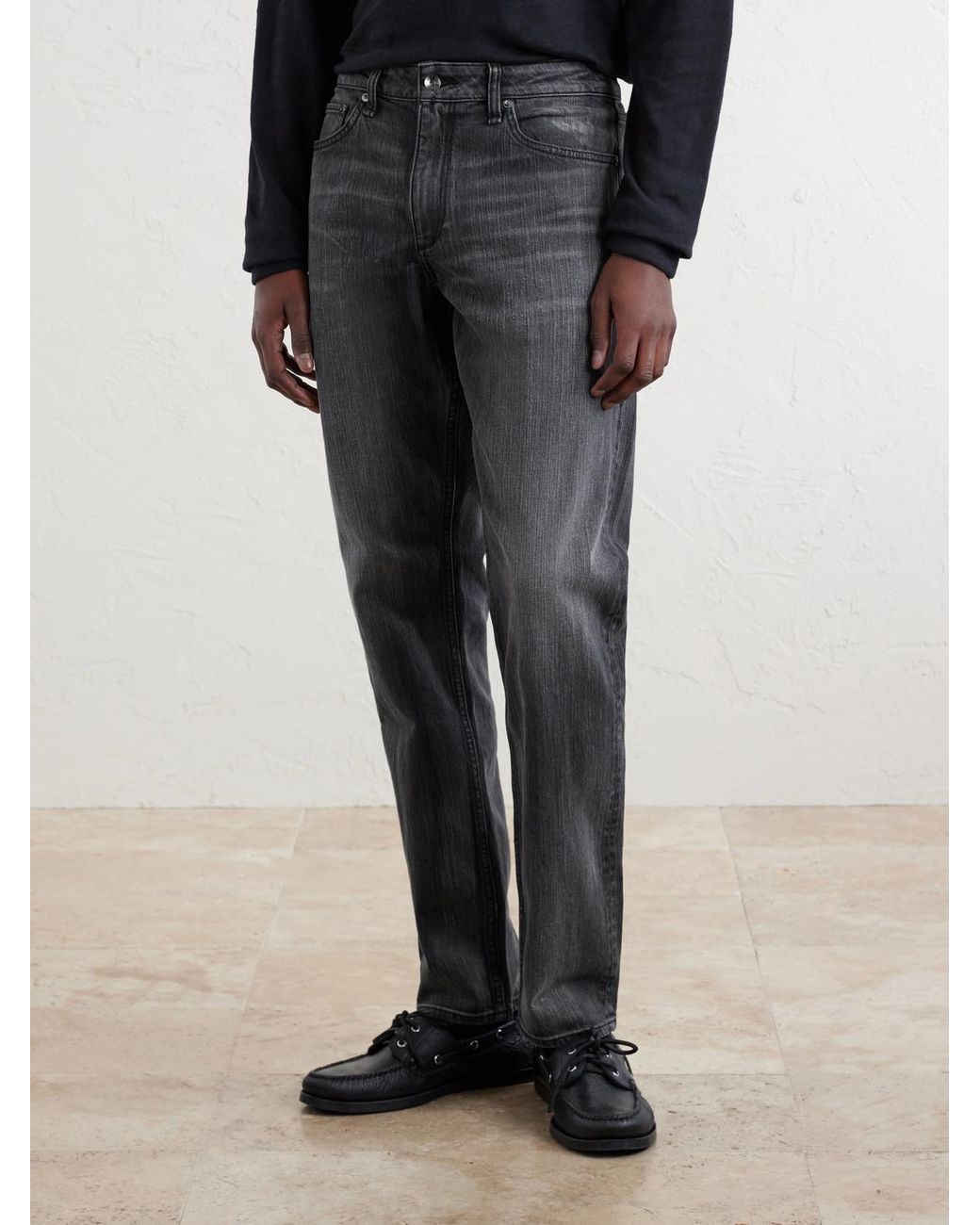 Rag & Bone Gray Fit 3 Authentic Slim-Fit Stretch-Denim Jeans for men