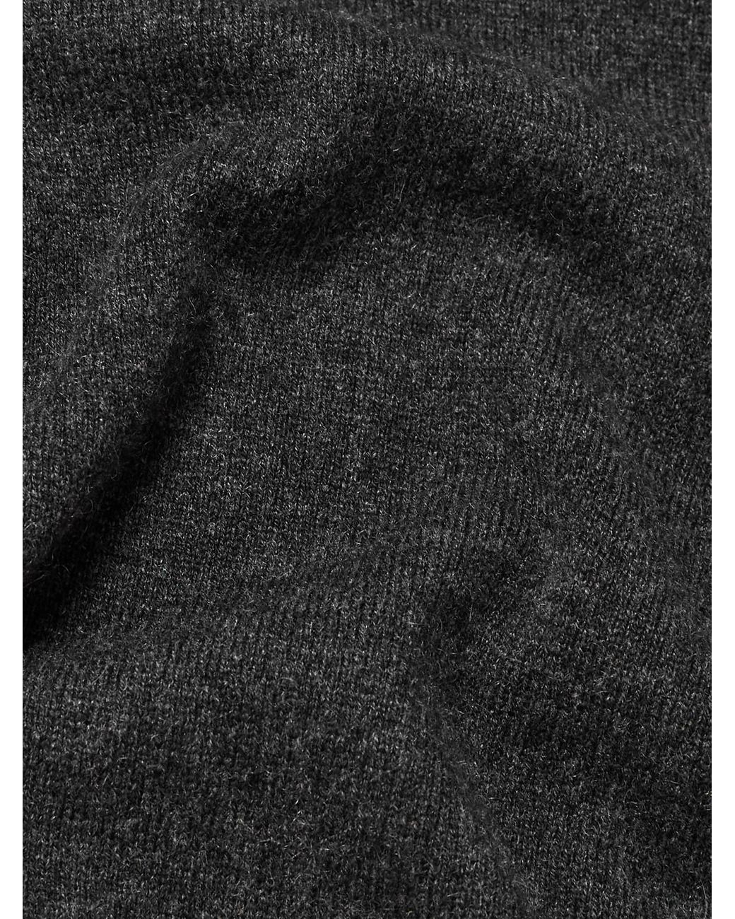 Allude Gray Cashmere Sweater for men