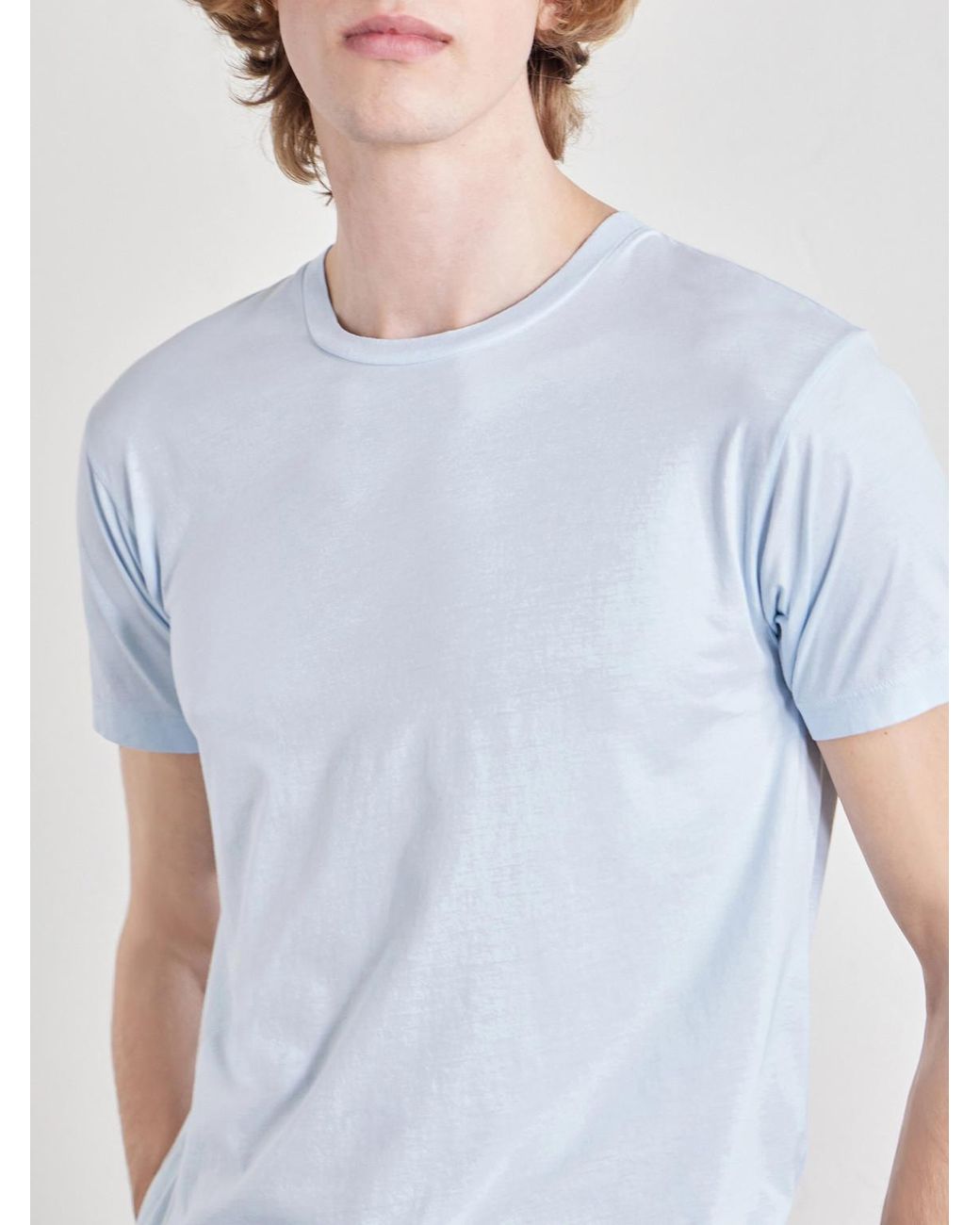 Tom Ford White Slim-Fit Logo-Embroidered Cotton And Silk-Blend Jersey T-Shirt for men