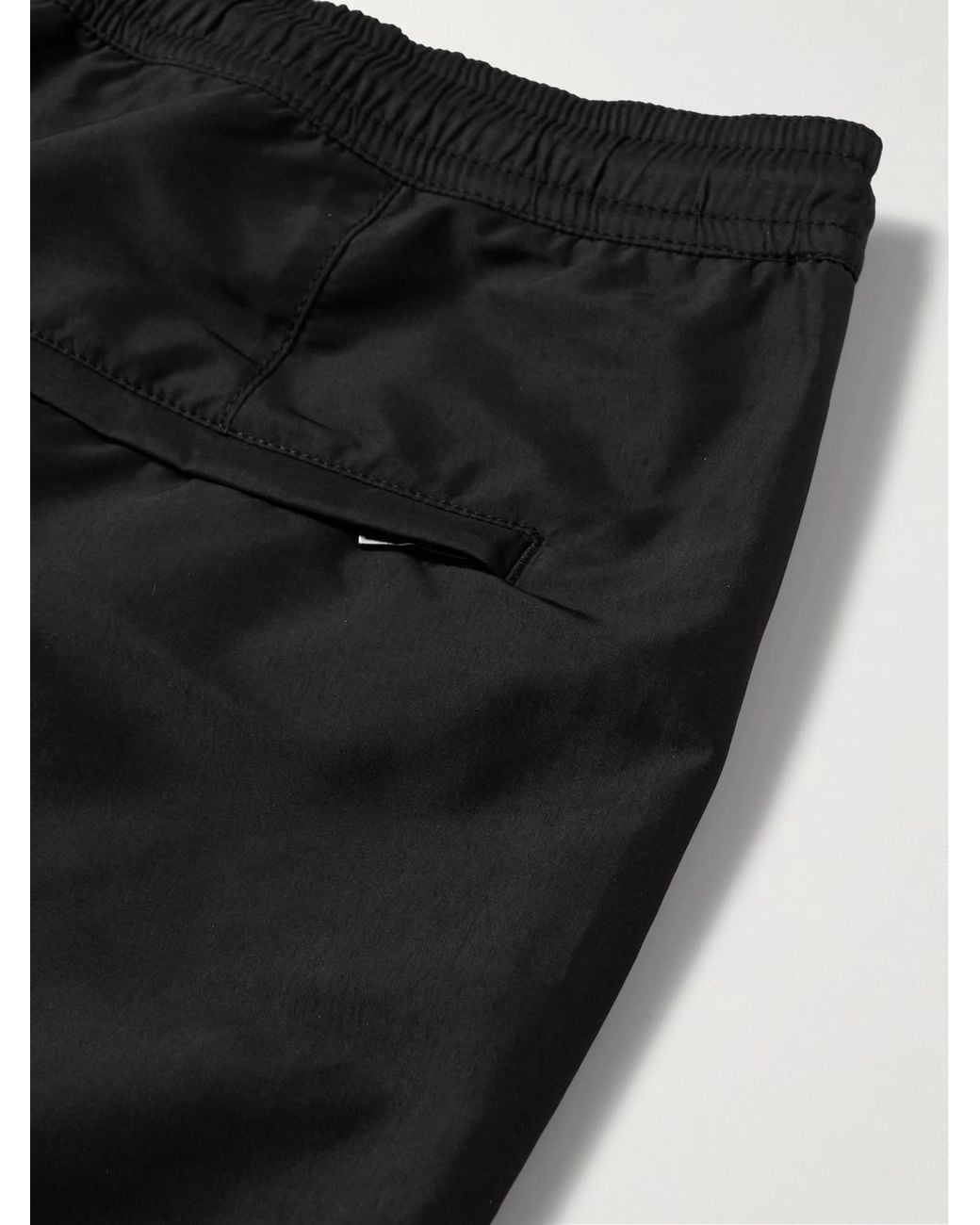 Orlebar Brown Black Bulldog Straight-Leg Mid-Length Recycled Swim Shorts for men