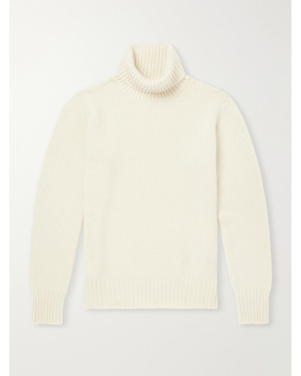 STÒFFA Natural Cashmere Rollneck Sweater for men