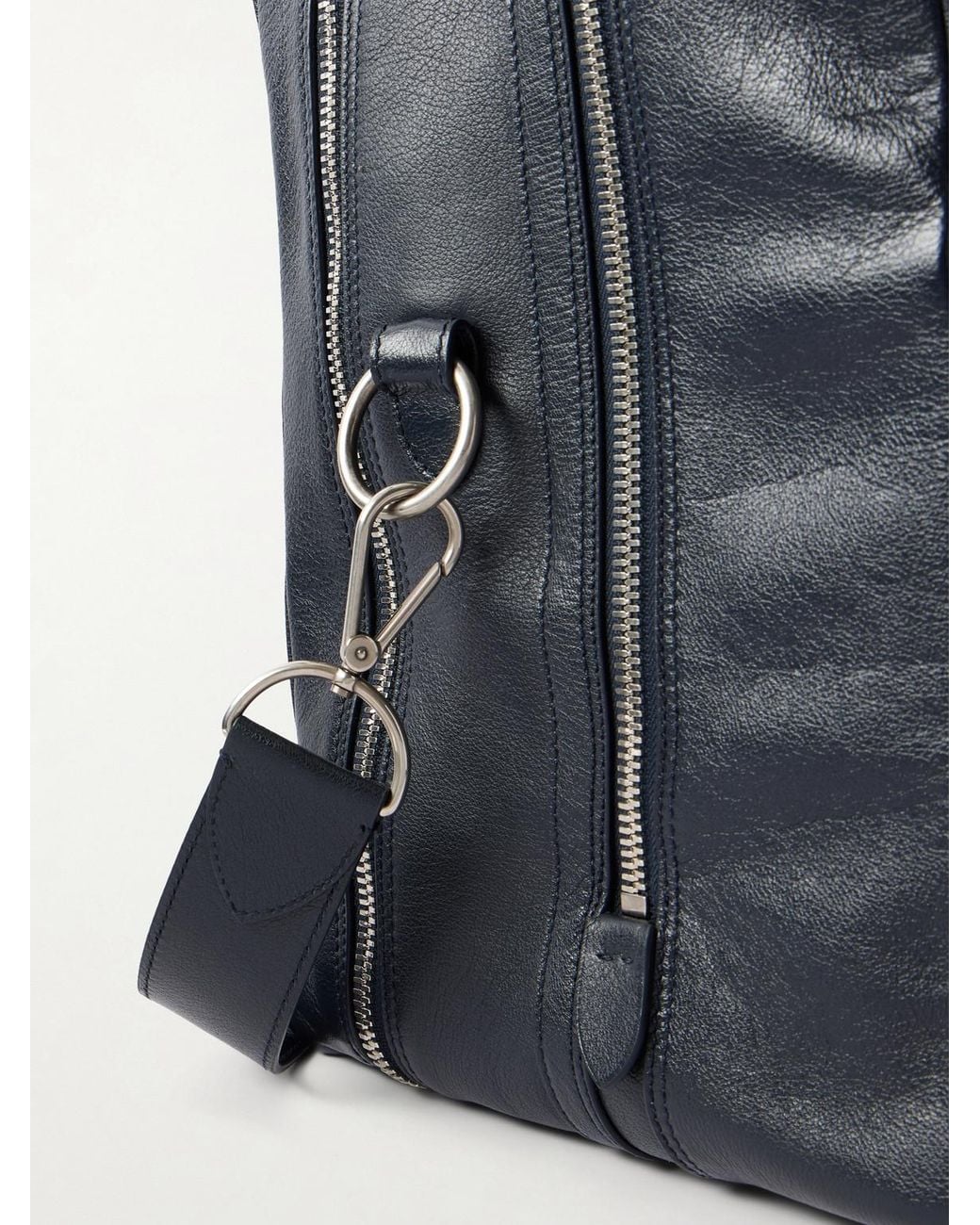 Metier Black Closer Weekend Leather Weekend Bag for men