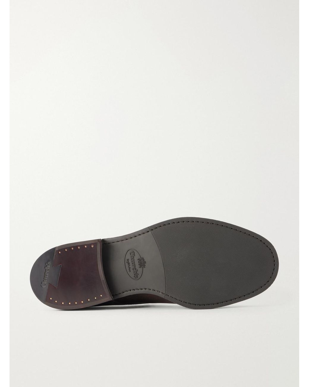 Church's Brown Pentire Waxed-suede Derby Shoes for men