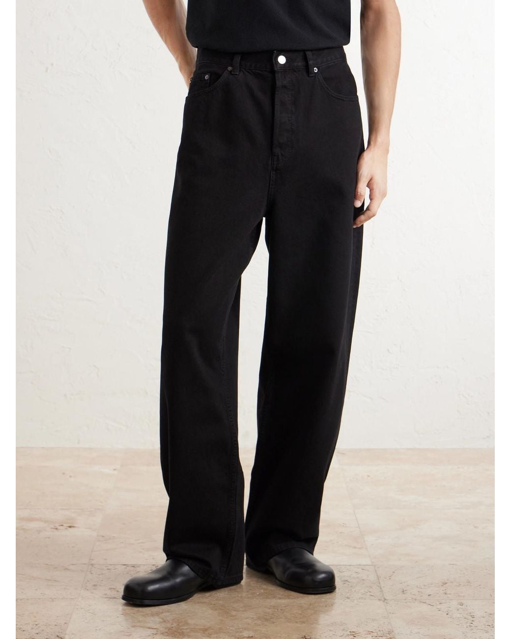 FRAME Blue Wide-Leg Jeans for men
