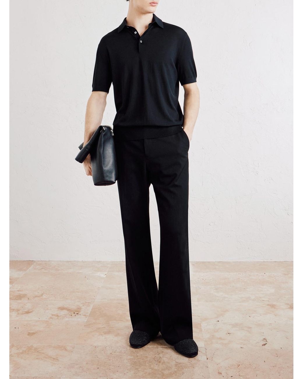 Polo di Zegna in Blue da Uomo