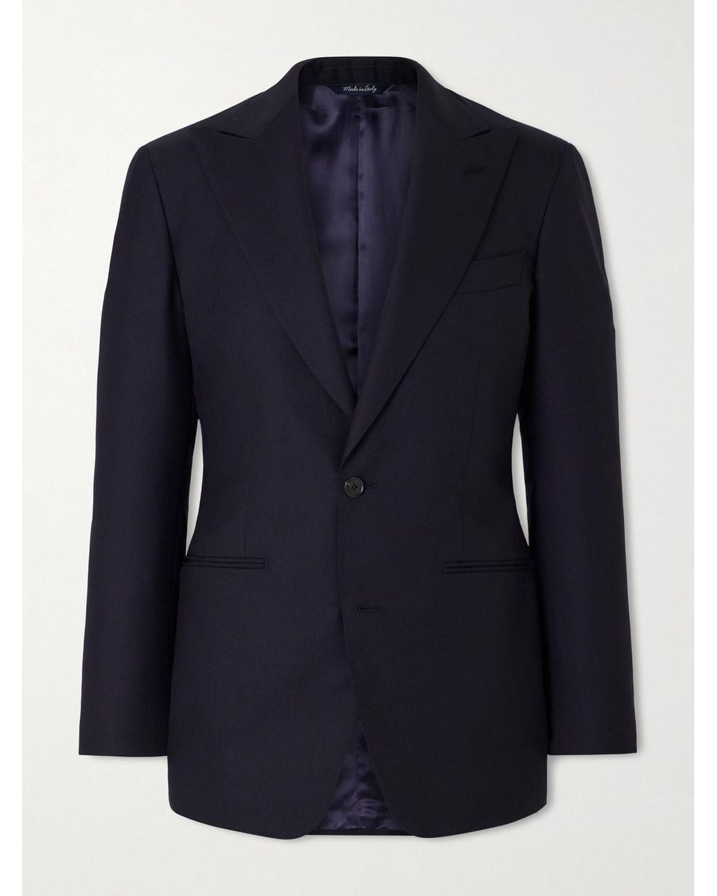 Saman Amel Blue Wool Suit Jacket for men