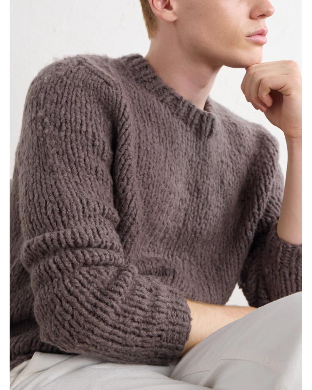 Gabriela Hearst Brown Lawrence Cashmere Sweater for men