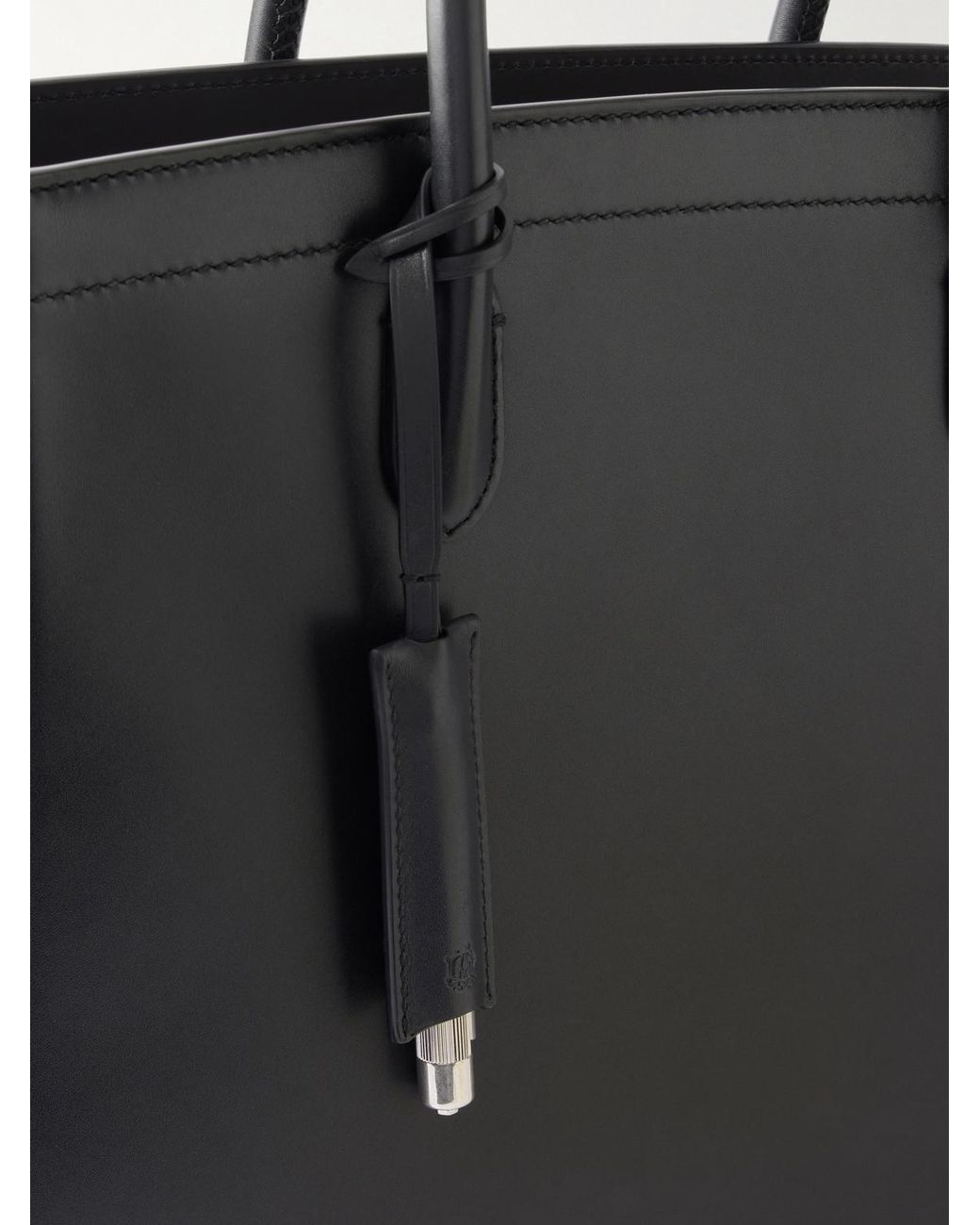 Dunhill Black Century 33 Patina-Leather Tote Bag for men