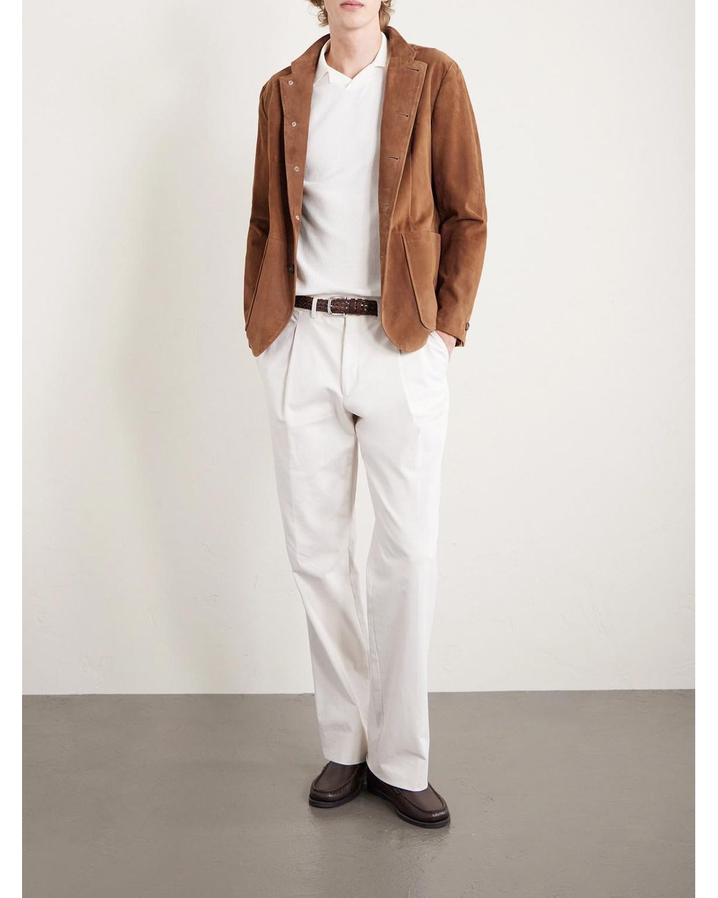 Eleventy Natural Cotton Polo Shirt for men