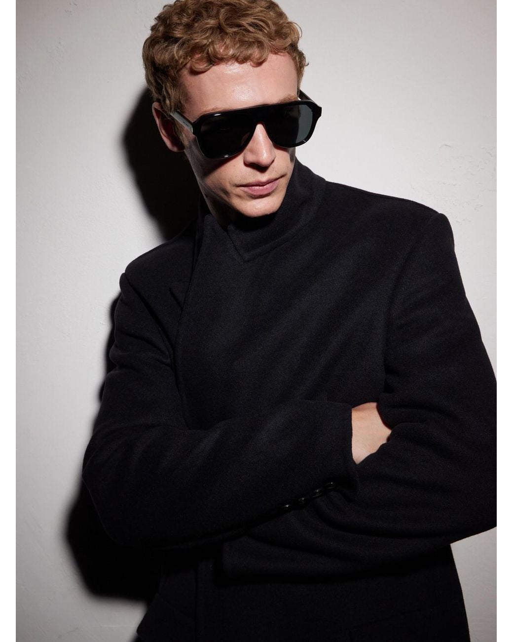 Saint Laurent Black Sl 970 Aviator-style Acetate Sunglasses for men