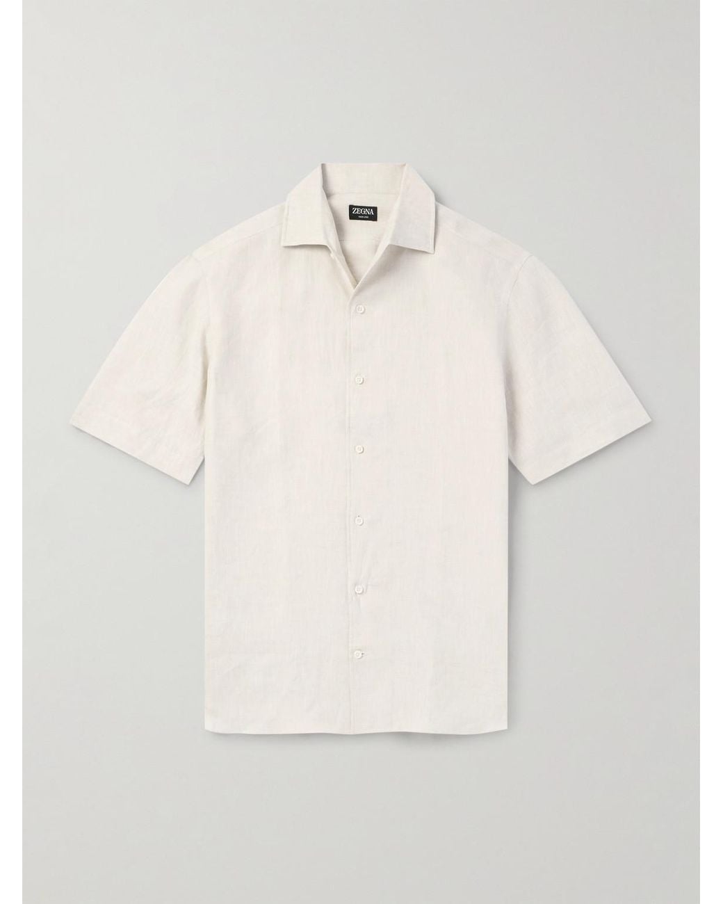 Zegna Natural Oasi Linen Shirt for men