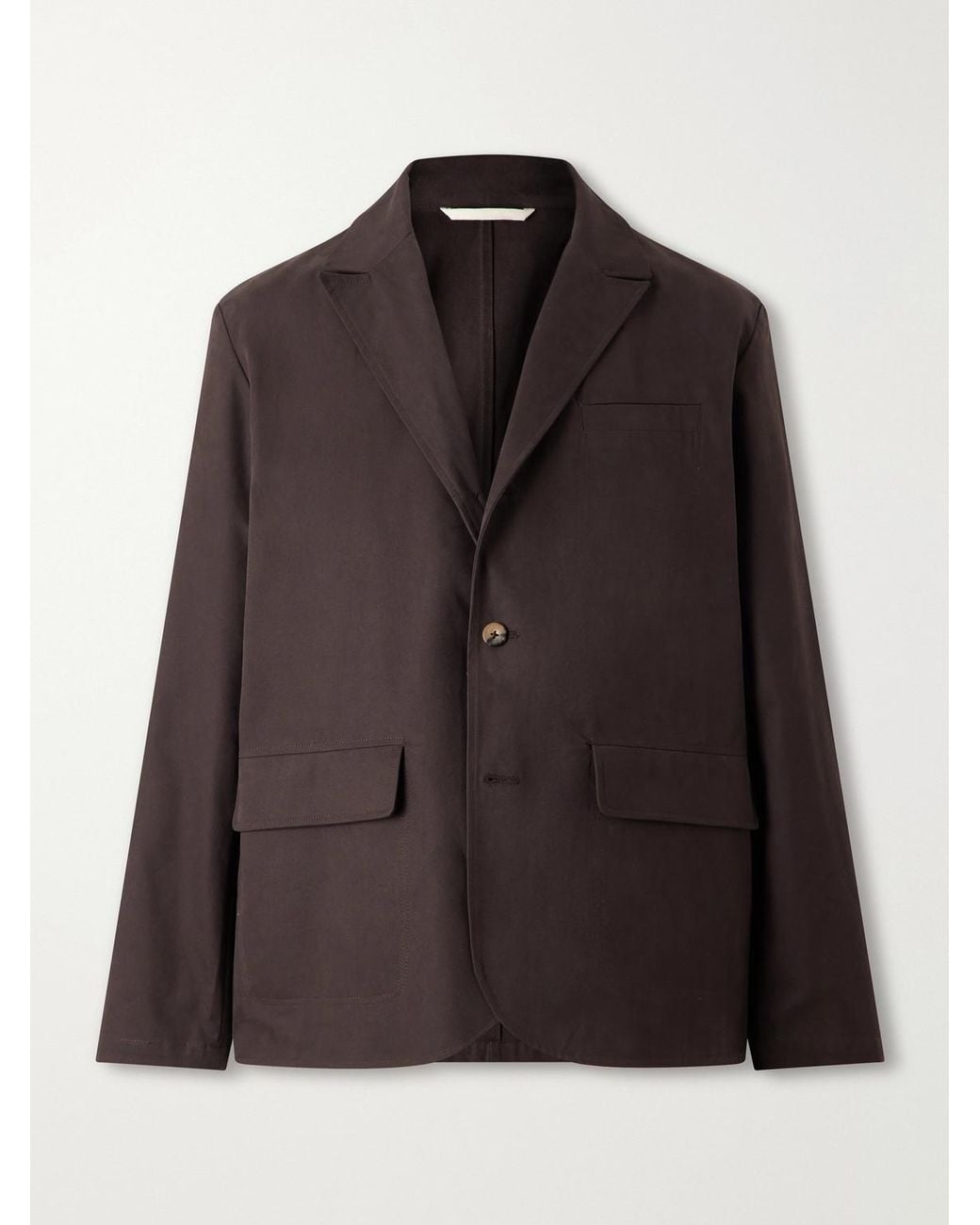 De Bonne Facture Brown Métier Cotton-Twill Suit Jacket for men