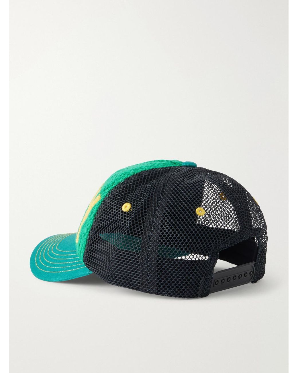 GALLERY DEPT. Green Trucker Cotton And Wool-Blend Knit And Mesh Baseball Cap for men