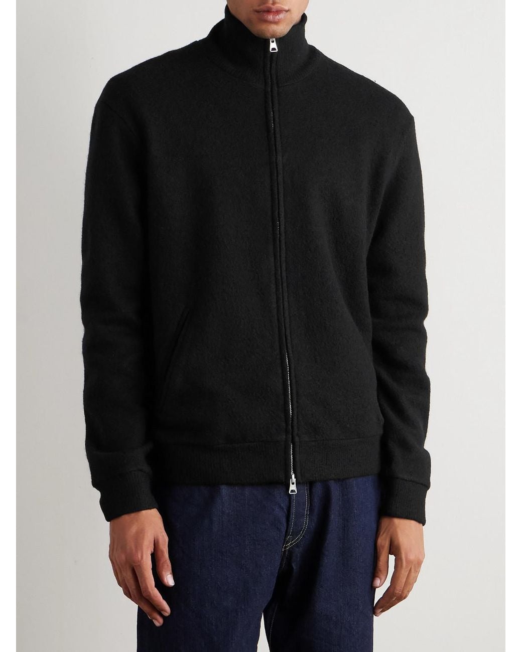 NN07 Black 6398 Merino Wool-felt Jacket for men
