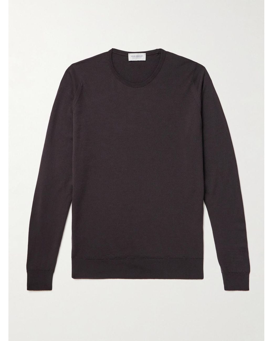 John Smedley Blue Lundy Slim-Fit Merino Wool Sweater for men