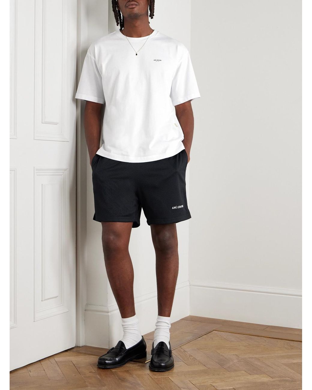Aimé Leon Dore White Logo-Print Cotton-Jersey T-Shirt for men
