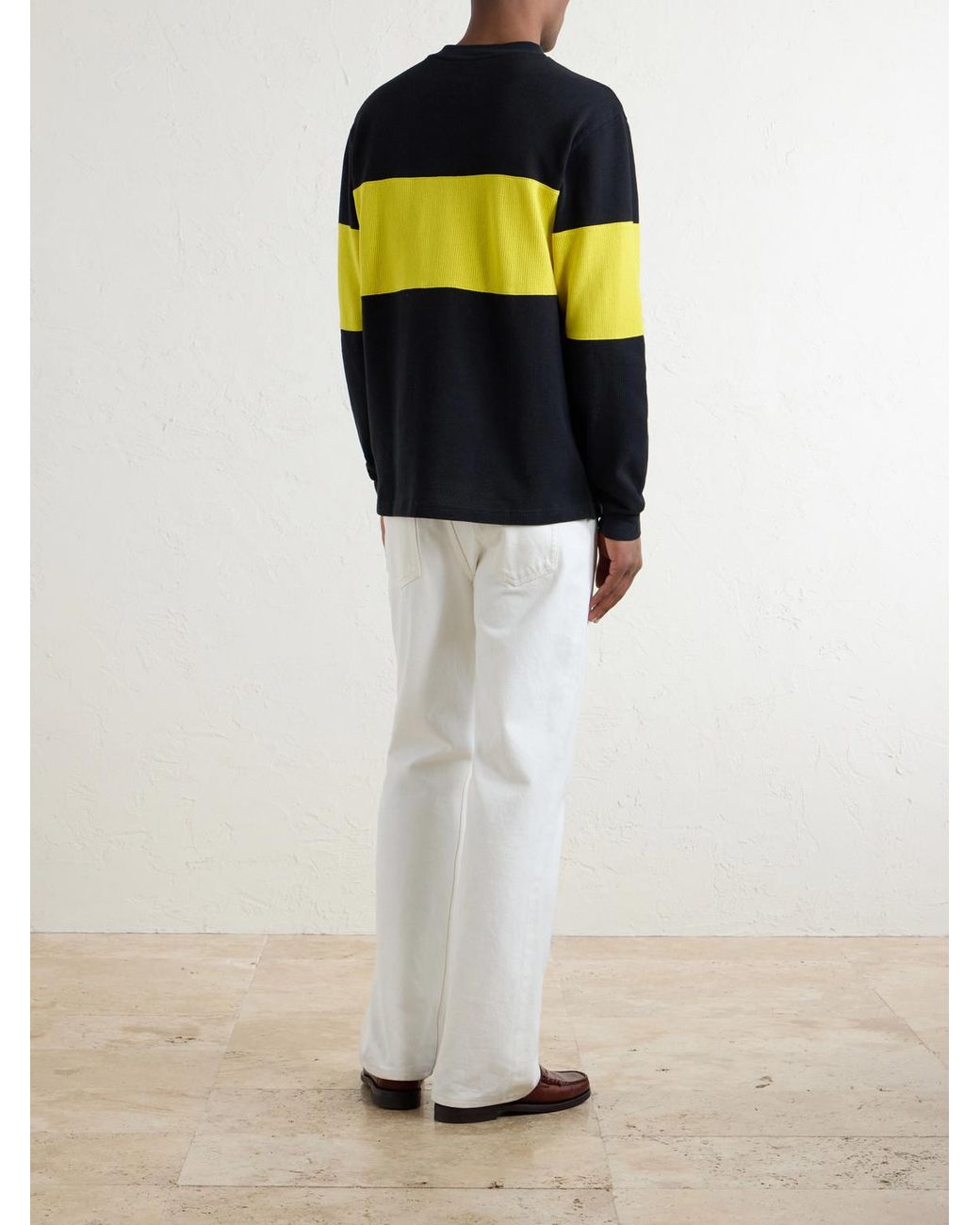 Aimé Leon Dore Blue Rally Logo-Print Cotton Sweater for men