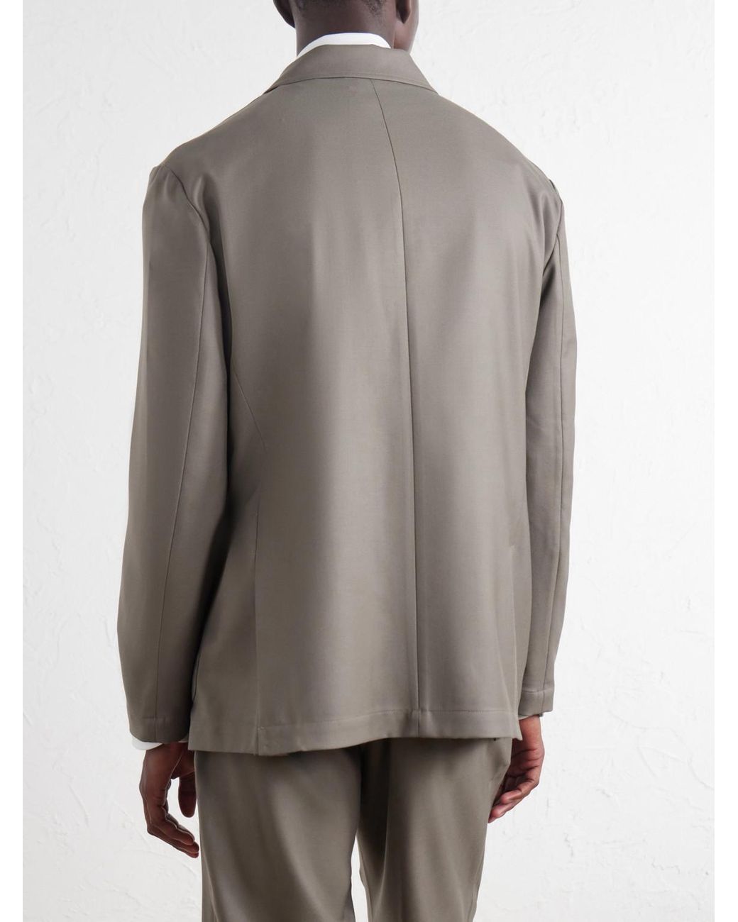 De Bonne Facture Gray Writers Virgin Wool Suit Jacket for men