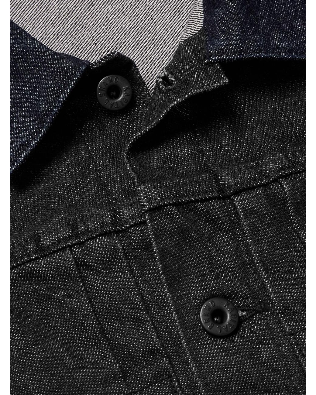 Kapital Black Denim Trucker Jacket for men