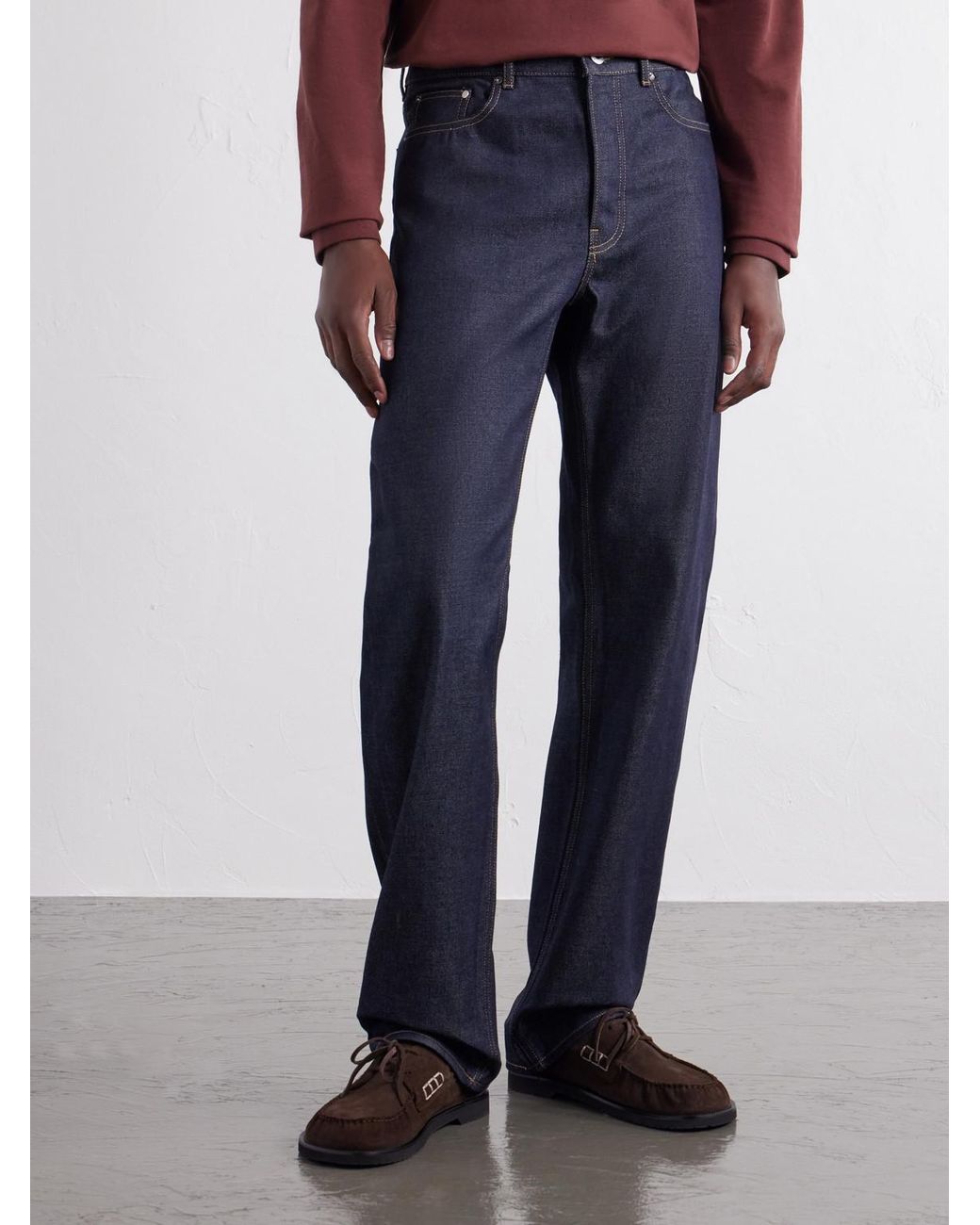 J.W. Anderson Blue Straight-Leg Jeans for men