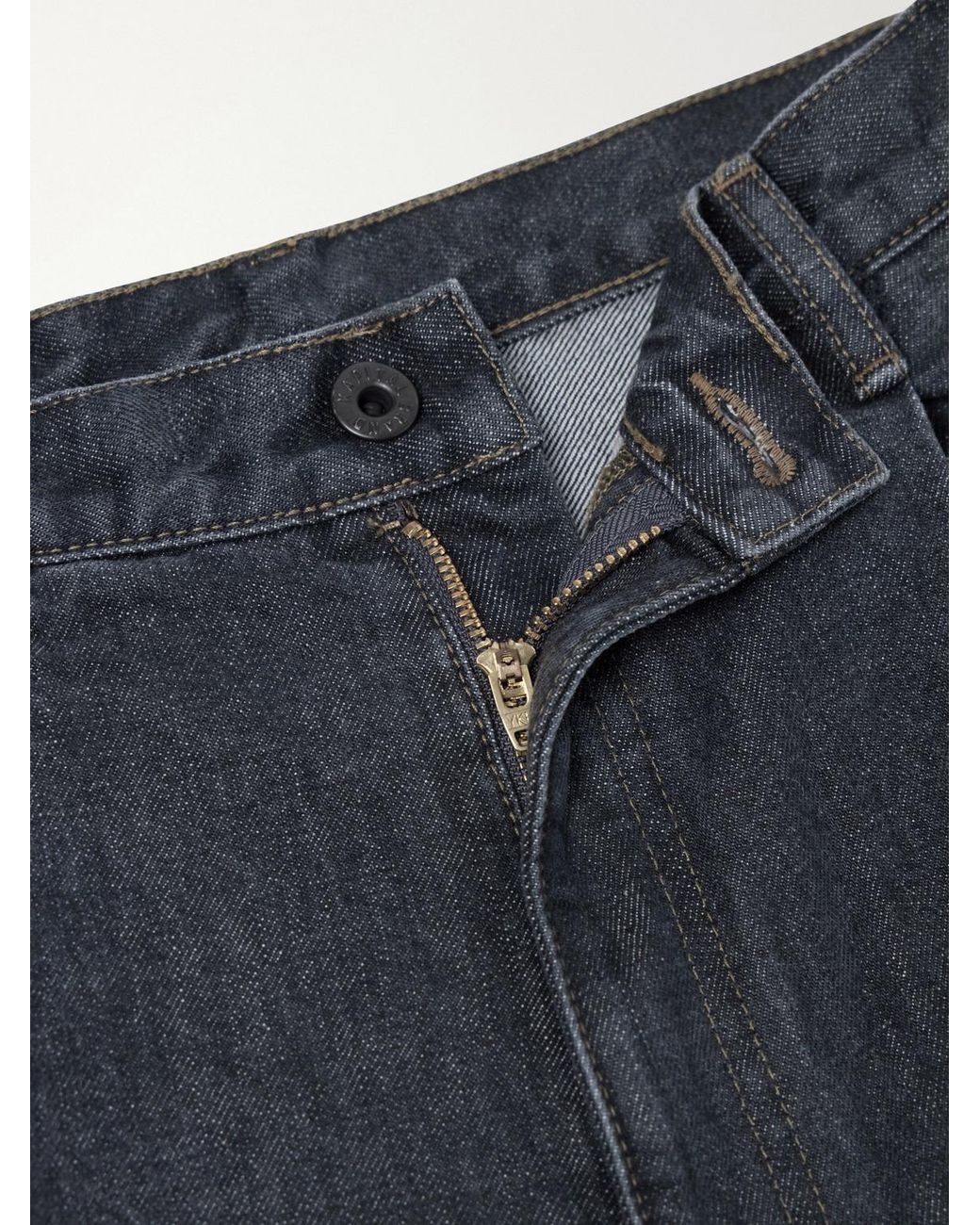 Kapital Blue Wide-leg Denim Shorts for men