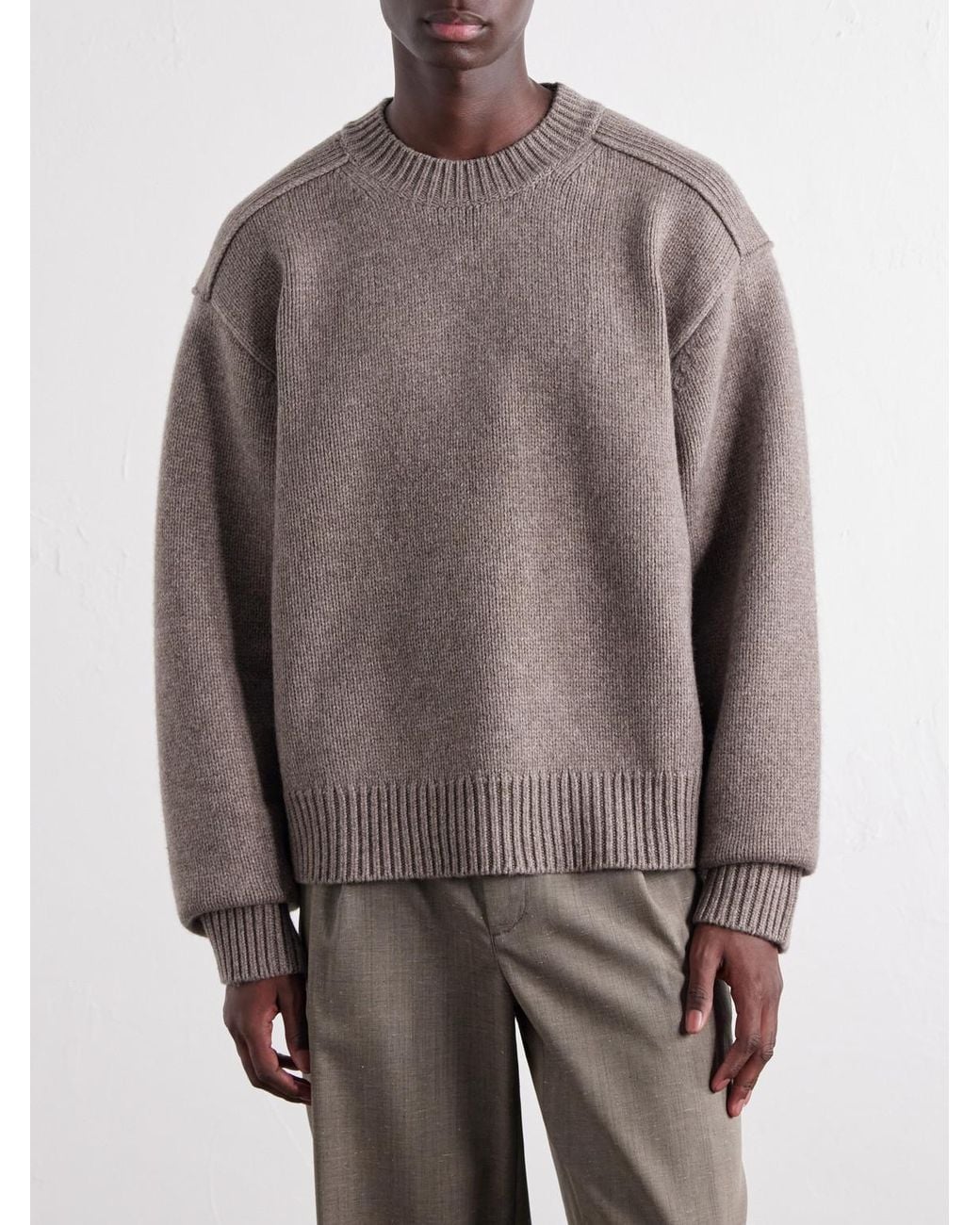 Studio Nicholson Natural Yak And Merino Wool-Blend Sweater for men