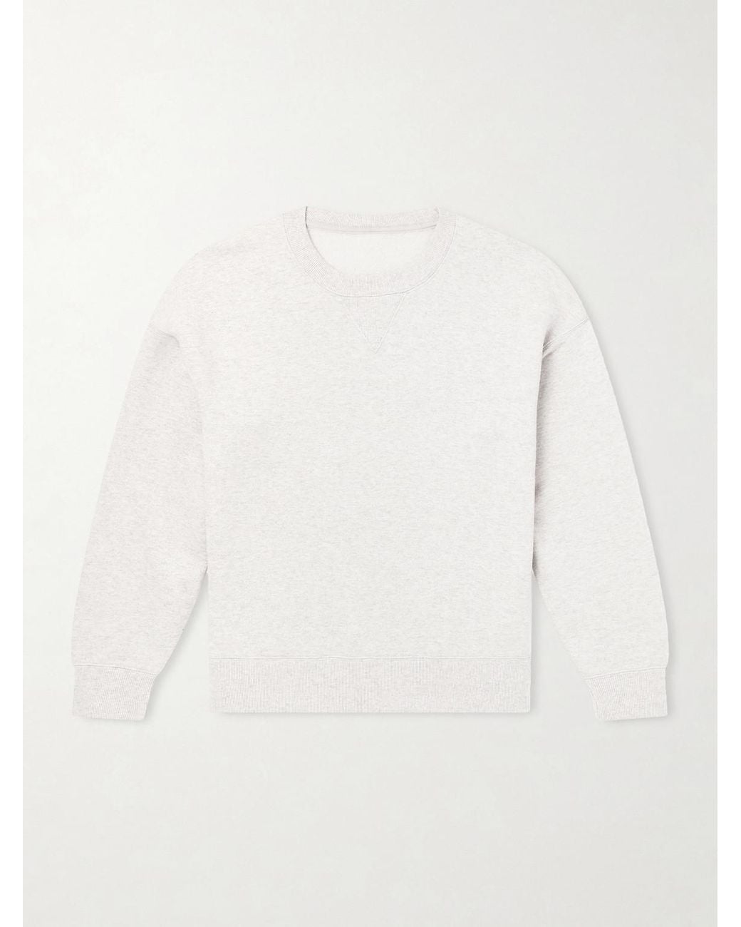 Visvim Natural Jumbo Sb Wool And Cotton-Blend Jersey Sweatshirt for men