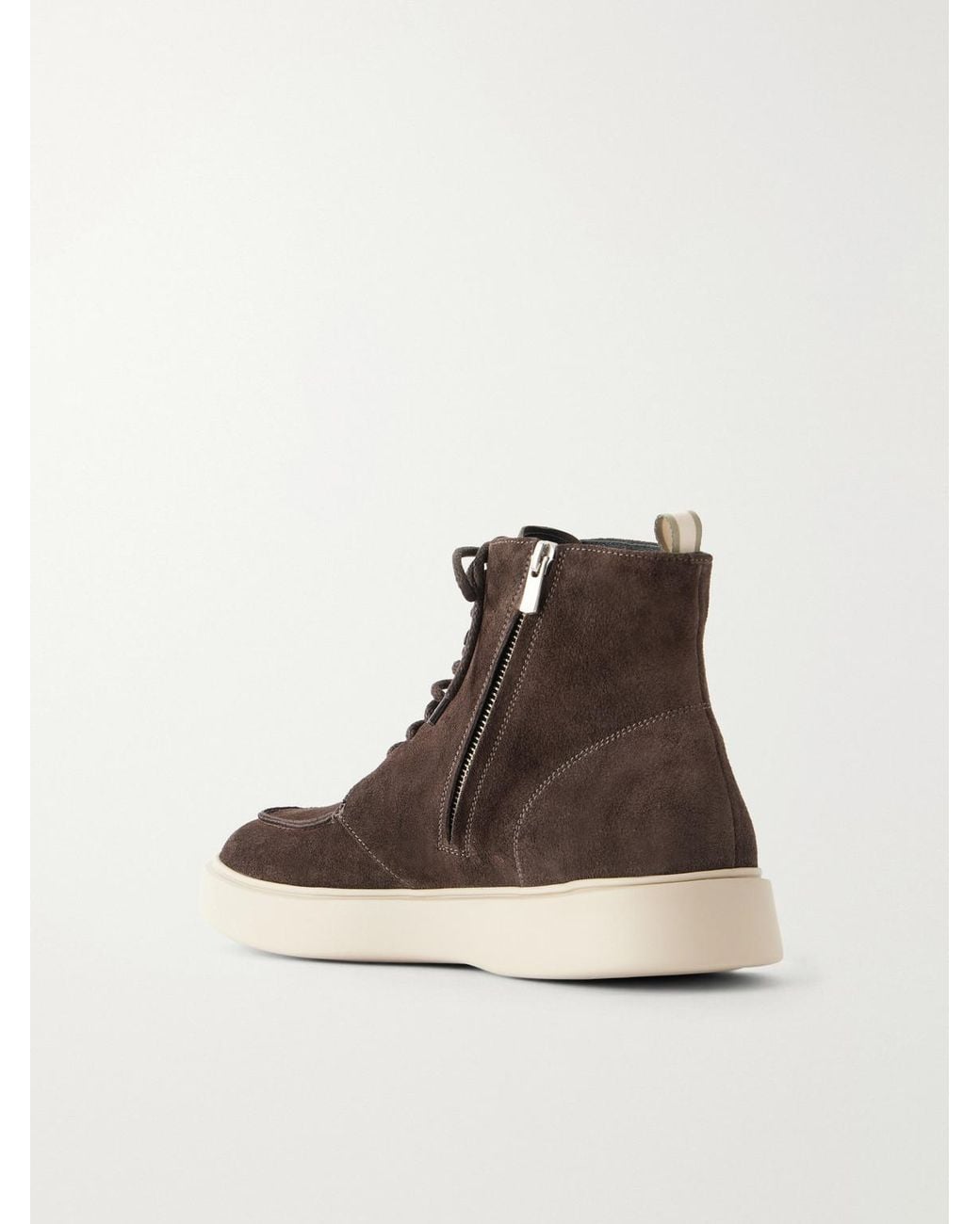 Officine Creative Brown Frame 004 Suede Lace-Up Boots for men
