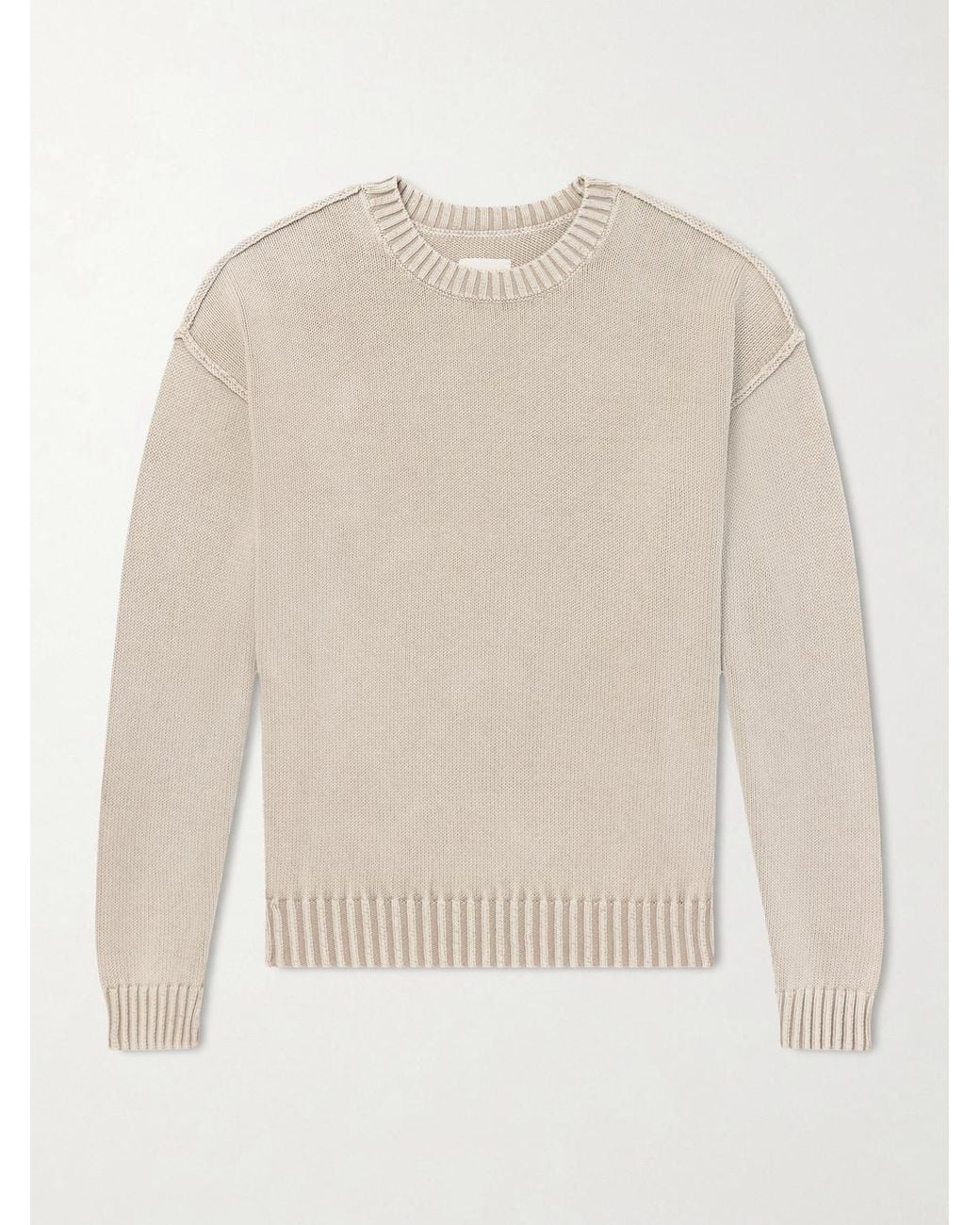 Aimé Leon Dore Natural Cotton Sweater for men