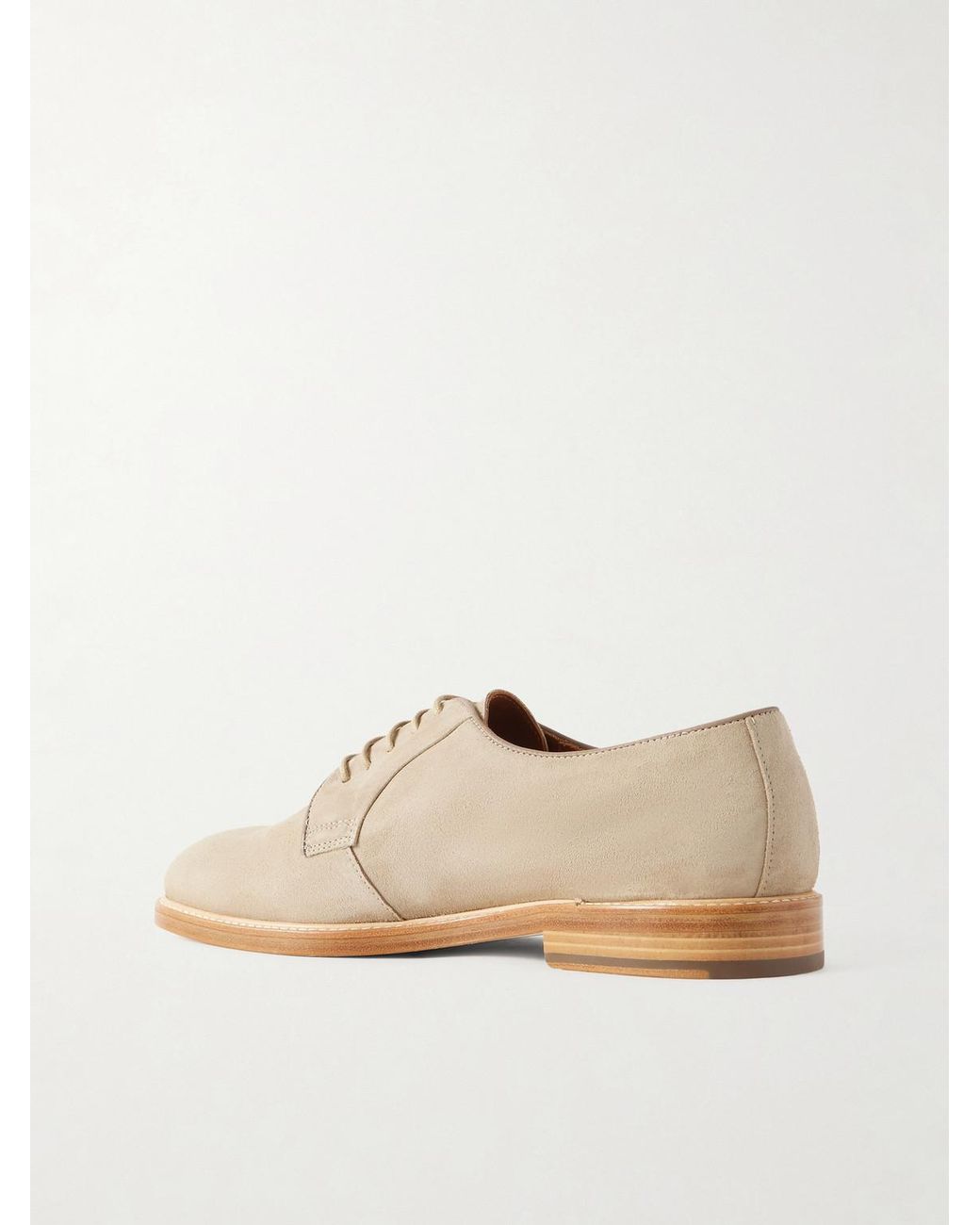 Mr P. Natural Suede Derby Shoes for men